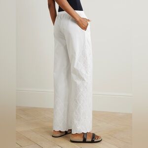LOULOU STUDIO NWT Dulche Broderie Anglaise Pants M Medium